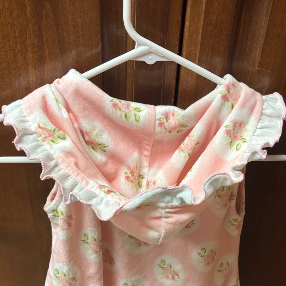 SweetHoney Light Pink Floral Ruffle Swim Coverup — so sweet!! size 6 - Picture 4 of 7